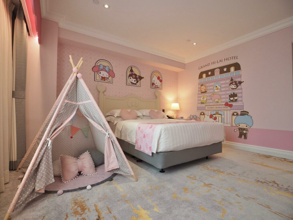 サンリオ三麗鷗人氣明星漢來童話飯店家庭套房